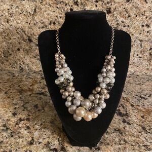 Lia Sophia satin gold-tone statement necklace